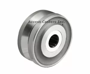 Rueda de ranura en V de acero forjado 10AVF103 10"" x 3"", capacidad de 6000 libras, rodamiento de rodillos - Imagen 1 de 1