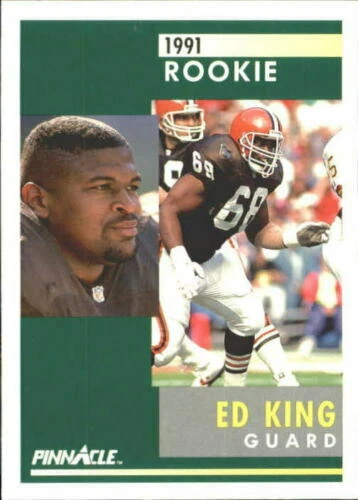 1991 Pinnacle Football #287 Ed King RC - Clevelnad Browns - Image 1 of 1