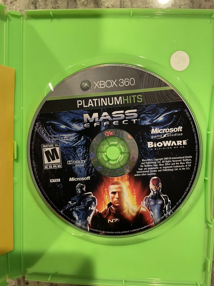 Платиновые хиты Mass Effect (Microsoft Xbox 360) — только диск — протестированы — бесплатная доставка - Изображение 1 из 1