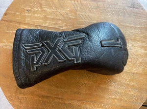 Authentic PXG Premium Pebble Grain Black Leather Driver Headcover Only b1760 - Picture 1 of 11