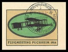Reklamemarke Ludwig ten Hompel / Hohlwein Flugmeeting Puchheim 1914 Stpl.(#2508)