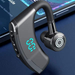Wireless Bluetooth 5.2 Earpiece Headset Driving Trucker Earbuds Noise Cancelling - Photo 1 sur 12