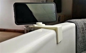 Phone Bracket For Bath Mount, Adjustable Up To 80Mm : White - Photo 1 sur 5