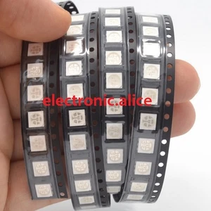 5050 SMD UV/Purple PLCC-6 3-CHIPS Ultra Bright LED light-emitting diodes 50pcs - Picture 1 of 4