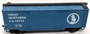 Mehano AHM HO: Great Northern GN 39402 DOUBLE DOOR BOXCAR Vintage , BLUE - Picture 1 of 3
