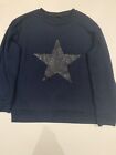 Womens Topshop Sweater With Glitter Star In The Middle
