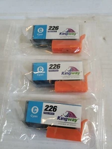 TINTENPATRONE KINGWAY 226 Cyan HOHE ERGIEBIGKEIT @AJ - Bild 1 von 1