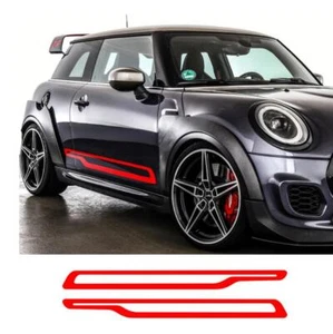 For MINI John Cooper Works Hatch F55 Graphics Side Sticker Fender Stripe Decals - Picture 1 of 7