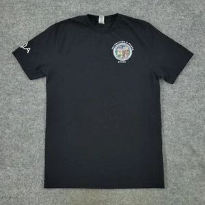 City Of Los Angeles Shirt Men Small Black Recreation & Park Uniform Short Sleeve - Picture 1 of 13
