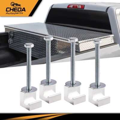 4x Compatível com Caixa de Ferramentas Montagem J Gancho Caixa de Ferramentas Captador Trilho Braçadeira de Montagem Caminhão de Amarração - Imagem 1 de 4