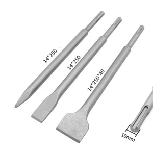 SDS Plus Meißel Breitmeißel Flachmeißel Meisel Fliesenmeißel Stemmhammer 3tlg - Bild 1 von 4