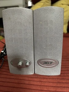 acer computer speakers 6.25”X2.5” USB Wired Great Used Condition - Picture 1 of 5