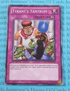 Tyrant's Wutanfall EXVC-DE075 Common Yu-Gi-Oh Karte 1. Auflage Neu - Bild 1 von 3