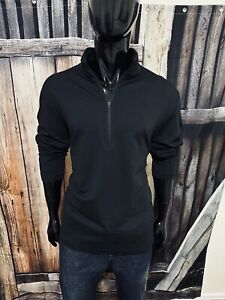 Lululemon Long Sleeve All Black Surge 1/4 Zip Pullover Size XXL NWOT