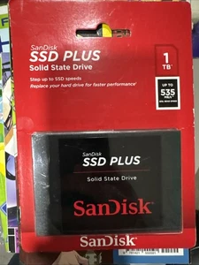 SanDisk SSD PLUS 1TB 2.5” SATA III Solid State Drive SDSSDA-1T00-G26 New Sealed - Afbeelding 1 van 2