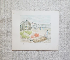 Henry Yuzuru Sugimoto 36/150 Internment Camp Original Signed Lithograph ② - Picture 1 of 18