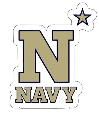 Imán de coche de la Academia Naval de Estados Unidos guardiamarinas troquelado laminado Foto 1 de 4