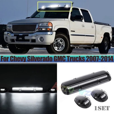 3PCS For Silverado 1500 GMC Sierra 2500 Truck SUV Cab Roof Marker Running Light - Image 1 of 4