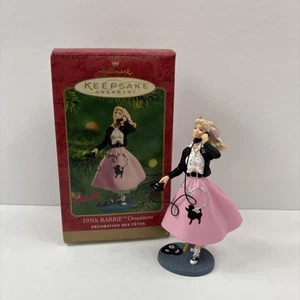 Hallmark Keepsake BARBIE 1950's Ornament Poodle Skirt 2001 EUC - Picture 1 of 13