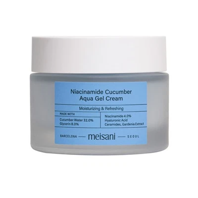 Meisani, K-Beauty, South Korea, Niacinamide Cucumber Aqua Gel Cream, 50ml - Image 1 of 2