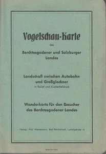 Vogelschau-Karte des Berchtesgadener und Salzburger Landes, Landschaft zwischen - Picture 1 of 1