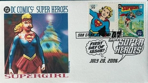 PANDA 4084 DC Comics Super Heroes Both Stamps San Diego, CA Supergirl - Picture 1 of 1