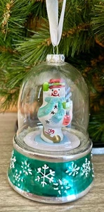Vintage 1991 Musical Rotating Mr. Christmas Bells of Christmas Snowman Ornament - Picture 1 of 5