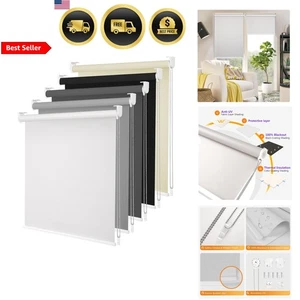 Persianas enrollables Blackout con aislamiento UV impermeables para el hogar oficina dormitorio - Imagen 1 de 9