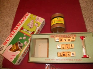 Vintage 1962 E. S. Lowe SCRIBBAGE Word Game, complete in original box - Picture 1 of 1