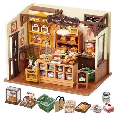 Rolife Becka's Baking House DIY Miniature Dollhouse Kit 3D Puzzle Gift Kids - image 1 of 4