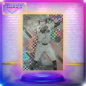 2025 Topps Finest BEN RICE #48 RC - Pearl Checkerboard Refractor /60 Yankees SP - Bild 1 von 3