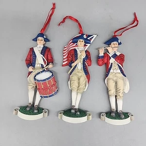 Fife & Drum Corps Colonial Collection Ornament Williamsburg Virginia Military X3 - Picture 1 of 4
