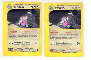1x ~ITA~ ITALIAN Porygon2 Rare Aquapolis 28/147 Pokemon Card (LB2) - Picture 1 of 2