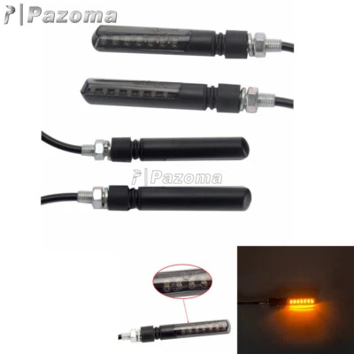 Luz intermitente LED de señal de giro para motocicleta indicador de humo ámbar para Honda Yamaha Foto 1 de 4