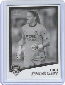 2023 PARKSIDE NWSL VOLUME 1 BLACK & WHITE #30 AUBREY KINGSBURY WASHINGTON SPIRIT
