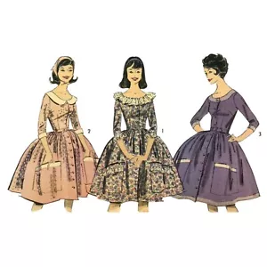 1950s Pattern, Rockabilly, Bridgette Bardot Style Dress - Bust 31.5" (80cm) - Picture 1 of 1
