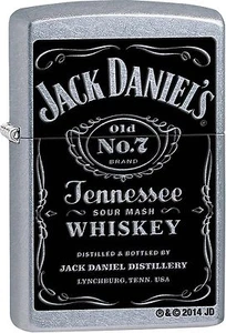 Zippo Windproof Street Chrome Jack Daniels Lighter 24779 New In Box - Picture 1 of 2
