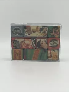 Vintage Theme Garage set of 9 mini fridge magnets - Picture 1 of 4