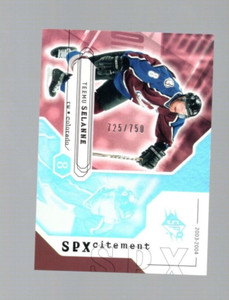 2003-04 SPX TEEMU SELANNE #153 SPXCITEMENT 725/750 COLORADO AVALANCHE