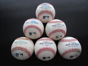 Lot 6 Rawlings Official Major League game baseballs MLB Manfred Jr 1/2 Dozen - Picture 1 of 3