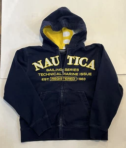 Nautica hoodie kids (Large 8-10 years) Blue 100% Cotton Sailing series - Picture 1 of 10