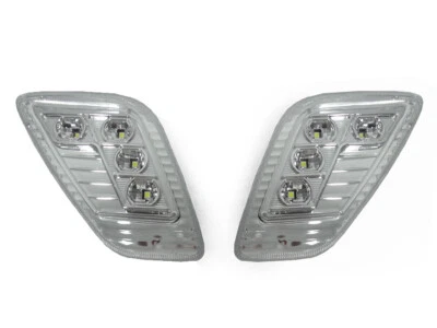 DEPO Pair of White LED Clear Side Marker Lights For 1997-2006 Jeep Wrangler TJ Foto 1 de 4