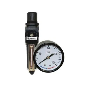 Filtro de partículas de aire NPT de 1/4" y regulador de compresor con medidor WBR1330 - Imagen 1 de 9