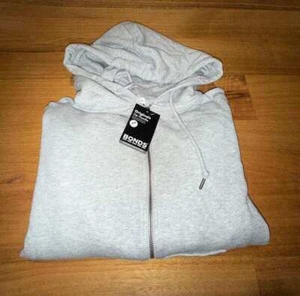 NEW WITH TAGS LADIES BONDS GREY MARLE HOODIE ZIP JACKET - Picture 1 of 6