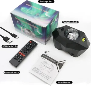 Star Projector with Bluetooth Speaker Remote, Galaxy Projector Northern Lights - Picture 1 of 3