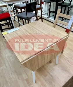 Brand New IKEA IKEA PS 2012 Bamboo White Drop-Leaf Table 202.068.06 - Picture 1 of 2