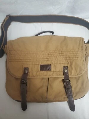 American Eagle  Tan canvas bag with leather straps unisex - Image 1 of 4