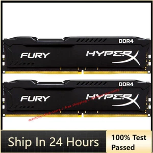 HyperX FURY DDR4 8GB 2400 MHz PC4-19200 Desktop RAM Memory DIMM 288PINS 2x 8GB - Picture 1 of 6