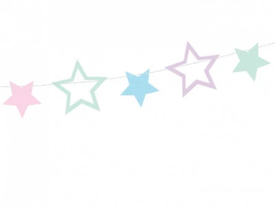 UNICORN Banner Geburtstagsgirlande Sternchen Einhorn Party Mädchen  DIY Deko  - Bild 1 von 4