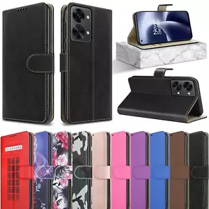 For OnePlus Nord 2T 5G Wallet Case, Slim Magnetic Flip Stand Leather Phone Cover - Picture 1 of 21